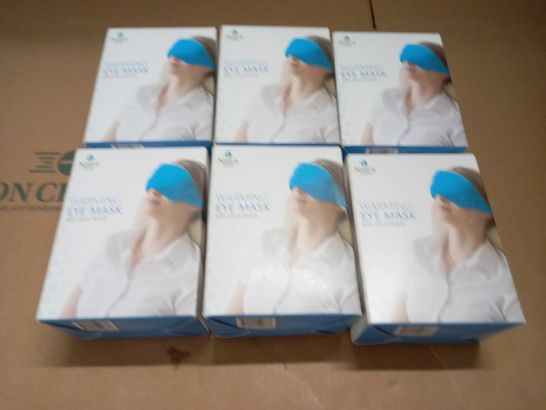 LOT OF 6 NATRA CURA WARMING EYE MASKS WIT SILICA BEADS 