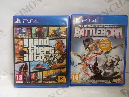 GTA V + BATTLEBORN PS4 GAMES