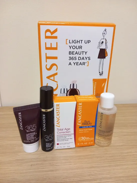 BOXED LANCASTER LIGHT UP YOUR BEAUTY 365 DAYS A YEAR DISCOVERY KIT