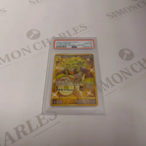 2020 POKEMON SWSH RA/RILLABOOM DARKNESS ABLAZE-SECRET 