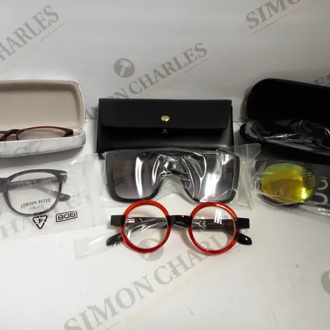 BOX OF APPROX 10 ASSORTED PRESCRIPTION GLASSES/SUNGLASSES