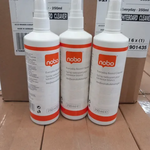 PALLET OF APPROXIMAMTELY 80 BOXES NOBO EVERYDAY BOARD CLEANER 250ML(6 BOTTLES PER CASE)