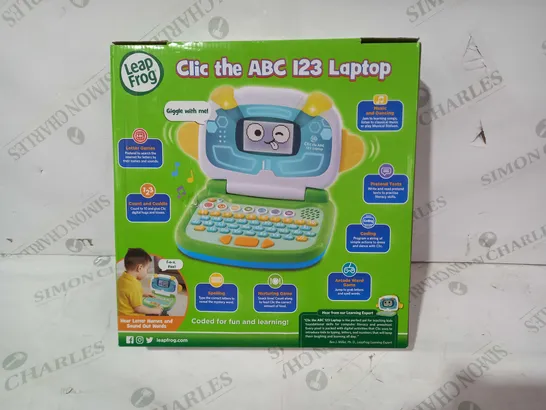 LEAP FROG CLIC THE ABC 123 LAPTOP