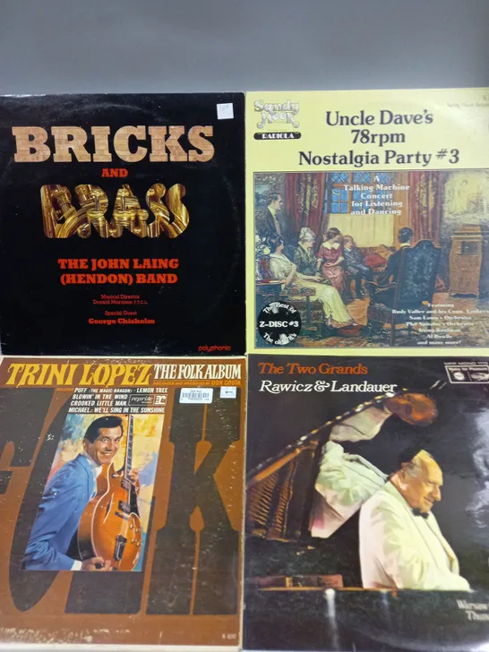 APPROXIMATELY 20 ASSORTED VINYLS TO INCLUDE THE TWO GRANDS, TRNI LOPEZ, BRICKS & BRASS ETC 