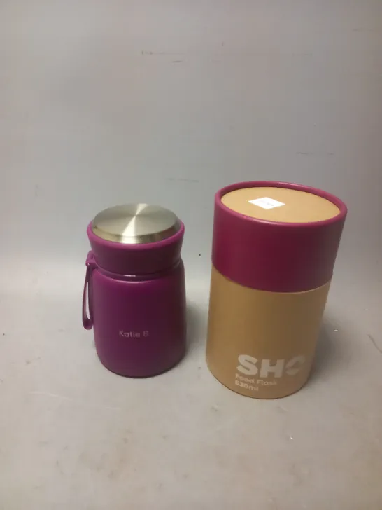 SHO FOOD FLASK 530ML BERRY 