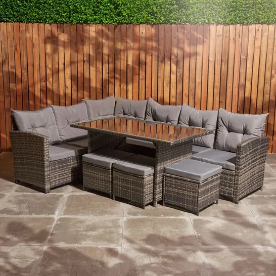 BOXED COEYMANS 9-PERSON GARDEN LOUNGE SET (2 BOXES)