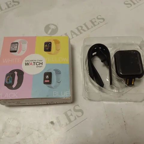 BOXED MACARON COLOR SMART WATCH MODEL 533 - BLACK