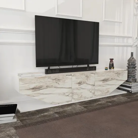 BOXED PEARL MODERN TV STAND TO FIT TV'S UP TO 71"