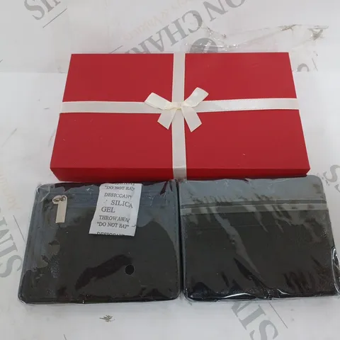 BOX OF TWO BELL AND HOWELL RFID WALLETS IN BLACK