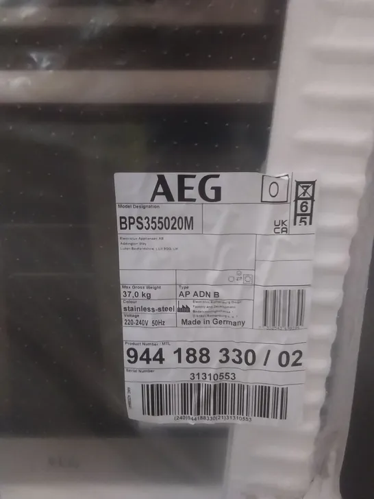 AEG BPS355020M DISHWASHER RRP £592.00