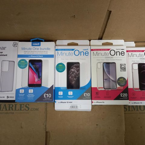 LOT OF APPROXIMATELY 40 ASSORTED PHONE CASES FOR VARIOUS MODELS TO INCLUDE IPHONE XR, IPHONE 13, SAMSUNG GALAXY S21 ULTRA 