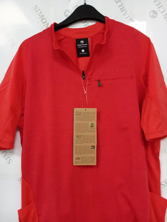 ENDURA REIVER S/S JERSEY IN RED - XXL