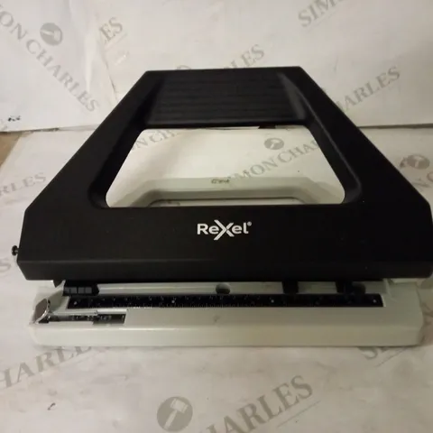 REXEL V430 ADJUSTABLE 4 HOLE PUNCH, 30 SHEET CAPACITY, MULTIPLE HOLE CONFIGURATIONS, METAL, BLACK, 8909