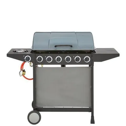 BOXED GRADE 1 6 BURNER GAS BBQ WITH SIDE BURNER