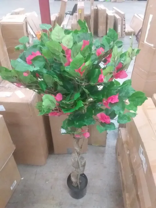 BOXED 120CM ARTIFICIAL BOUGAINVILLEA TOPIARY