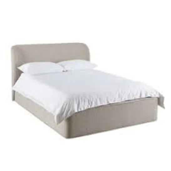 BOXED DOUBLE CURVES STORAGE BED IN WHITE - 4 BOXES  