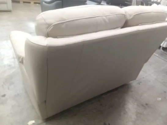 DESIGNER G PLAN MADE GREENWICH 2 SEATER SOFA - CAMBRIDGE PLASTER LEATHER 