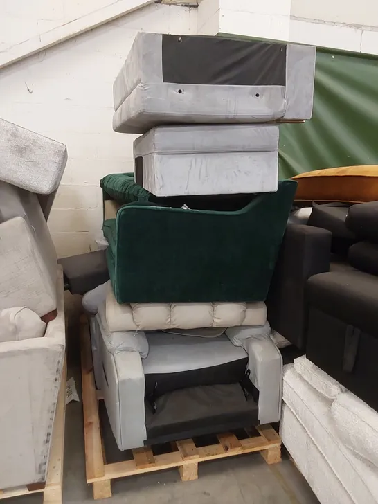 APPROXIMATELY FOUR ASSORTED UPHOLSTERY SECTIONS