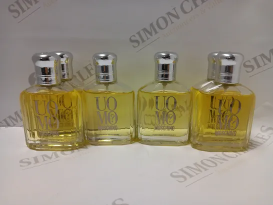 LOT OF 6 X 75ML MOSCHINO UOMO? EAU DE TOILETTE SPRAY - COLLECTION ONLY 