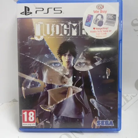 JUDGMENT GAME FOR PS5