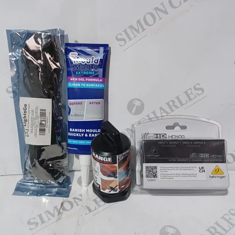 APPROXIMATELY 10 ASSORTED HOUSEHOLD ITEMS TO INCLUDE MOULD MAGIC, TRADE RANGE TUNGSTEN TIPPED ROUTER CUTTERS, ETC