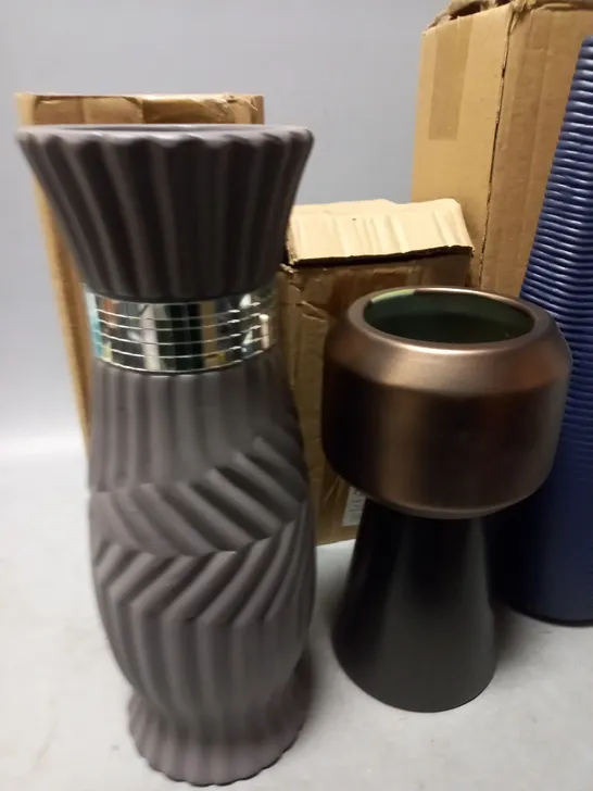 LOT OF 4 ASSORTED BRAND NEW VASES