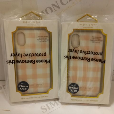 BOX OF APPROX 20 INCIPIO IPHONE CASES - PINK/WHITE PATTERN