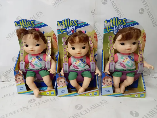 BOX OF 3 HASBRO LITTLES BY BABY ALIVE LITTLE MAYA