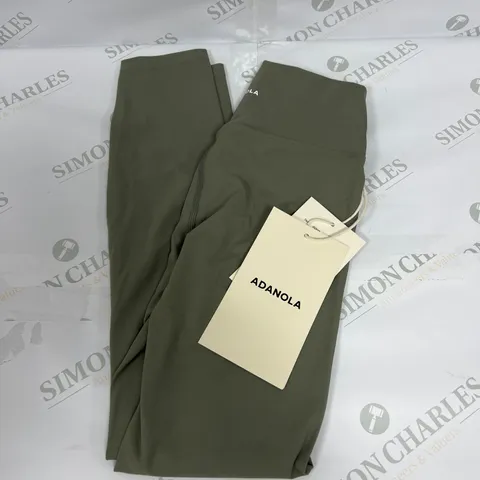 ADANOLA ULTIMATE LEGGINGS IN OLIVE GREEN SIZE SMALL