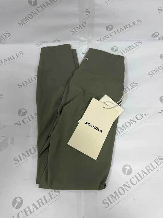 ADANOLA ULTIMATE LEGGINGS IN OLIVE GREEN SIZE SMALL