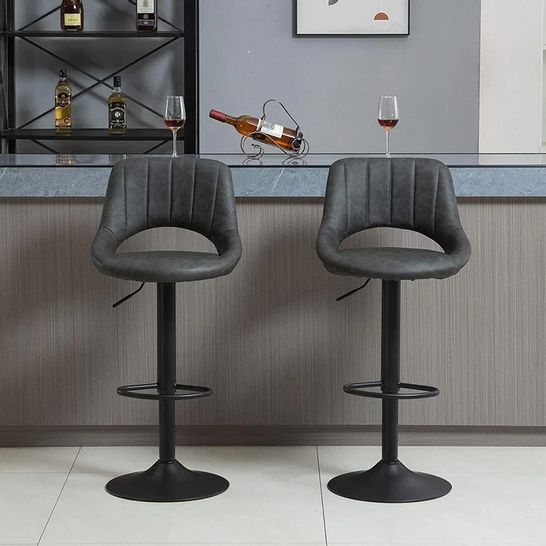 BOXED TOSCA HEIGHT ADJUSTABLE SWIVEL BAR STOOL 