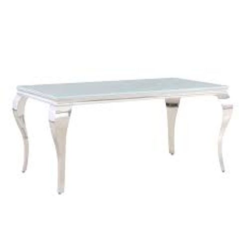 BOXED ANGELICA MIRRORED DINING TABLE 