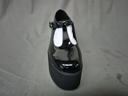 BOXED PAIR OF KOI MORENO BLACK PLATFORM MARY JANES SIZE 8