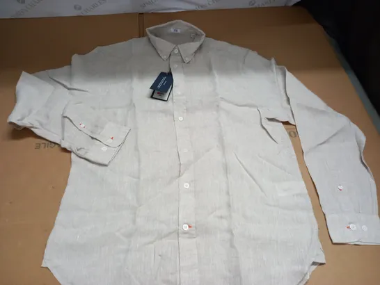 SPOKE STRAIGHT SHIRT IN NATURAL - L REG