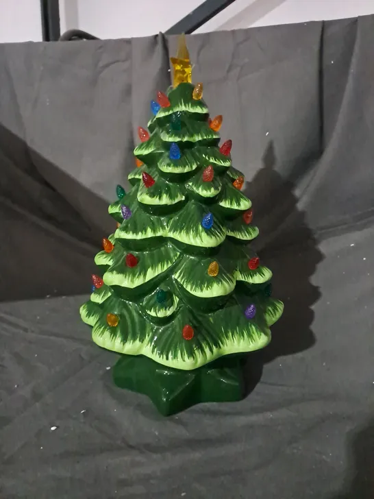 DECORATIVE FESTIVE LIGHT-UP TREE ORNAMENT