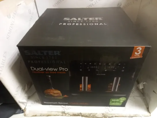 BOXED SALTER DUAL AIR FRYER 7.6L