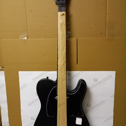 CHORD, MATTE BLACK,FULL SIZE, DELUXE ELECTRIC GUITAR - COLLECTION ONLY 