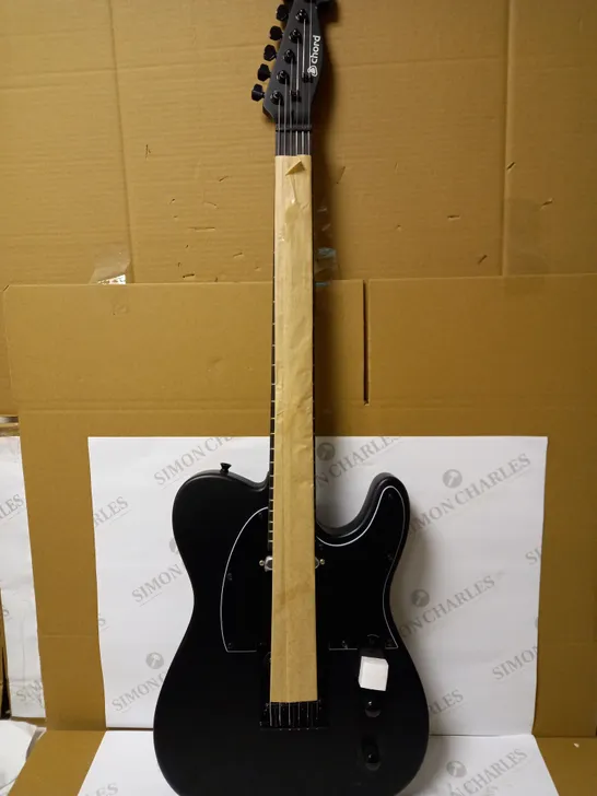 CHORD, MATTE BLACK,FULL SIZE, DELUXE ELECTRIC GUITAR - COLLECTION ONLY 