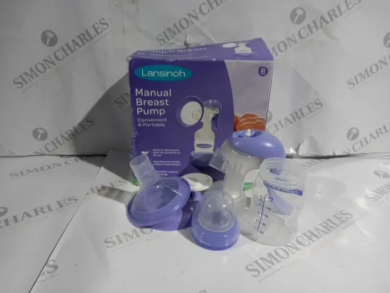 BOXED LANSINOH MANUAL BREAST PUMP 