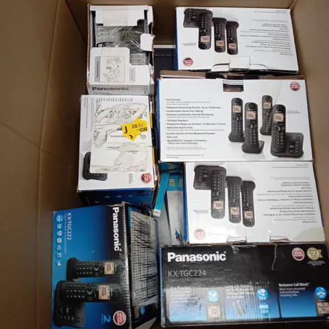 BOX OF ASSORTED PANASONIC ANSWERING MACHINES 