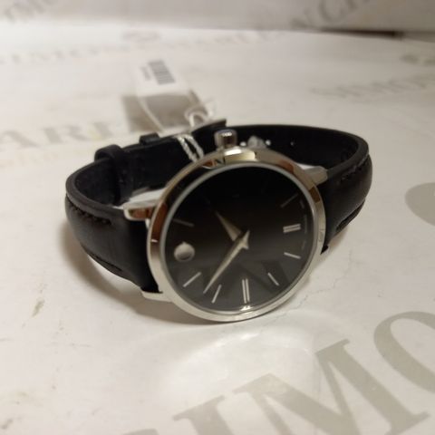 MOVADO ULTRA SLIM LEATHER STRAP WATCH - UNBOXED
