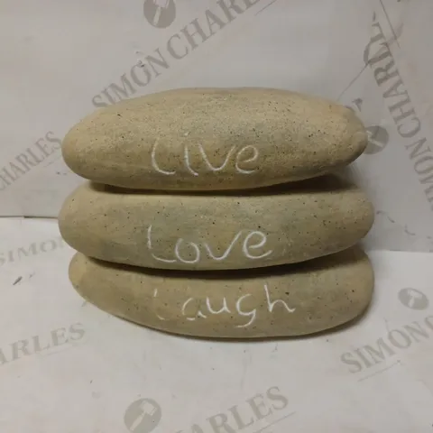 LIVE, LAUGH, LOVE GARDEN ORNAMENT