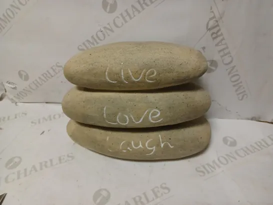 LIVE, LAUGH, LOVE GARDEN ORNAMENT RRP £19.99