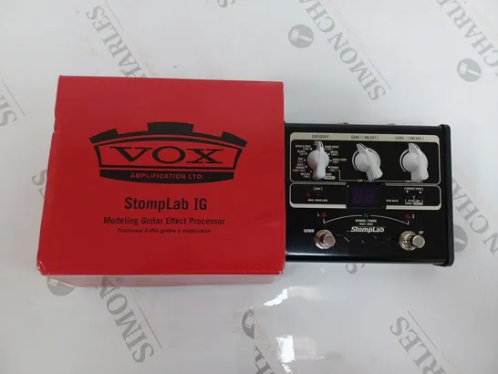 BOXED VOX AMPLIFICATION STOMPLAB IG MODELING GUITAR EFFECT PROCESSOR