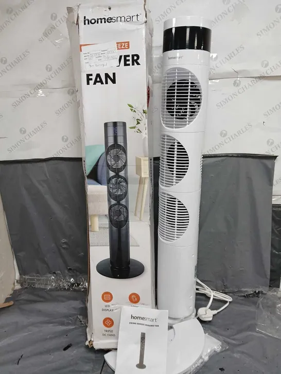 HOMESMART SWING BREEZE TOWER FAN IN WHITE