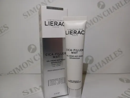 LIERAC CICA-FILLER MAT REPAIRING ANTI-WRINKLE GEL-CREAM 40ML 