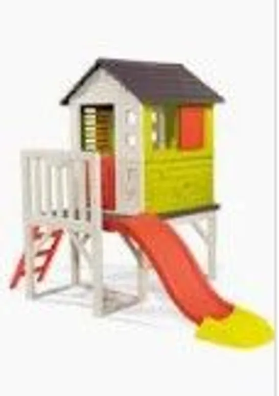 BOXED SMOBY MY HOUSE ON STILTS WITH SLIDE (1 BOX) RRP £419.99