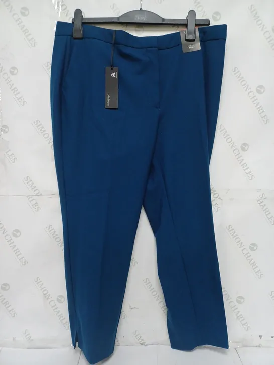 AUTOGRAPH HIGH RISE SLIM PANTS IN NAVY - SIZE 18