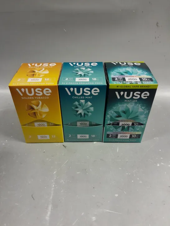 3 X VUSE REPLACEMENT PODS IN VARIOUS FLAVOURS 