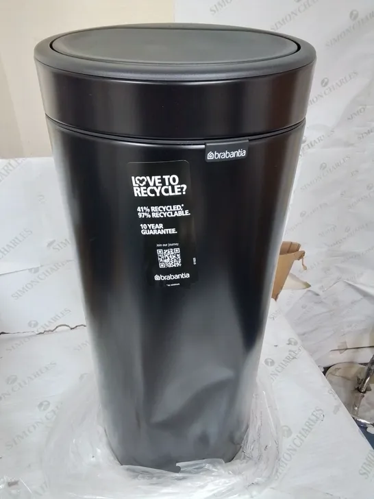 BRABANTIA TOUCH BIN 30L IN BLACK RRP £130